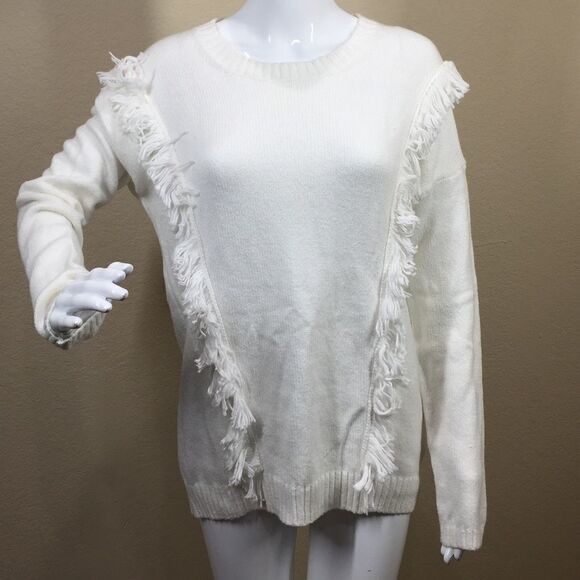 Trouve Fringe Crewneck Sweater (G4) - Picture 1 of 6